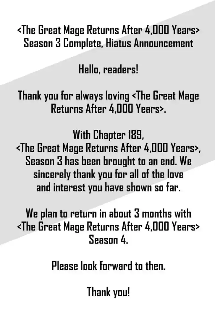 The Great Mage Returns After 4000 Years Ch.189.5