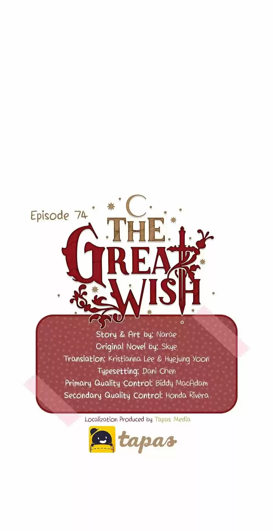 The Great Wish Chapter 74