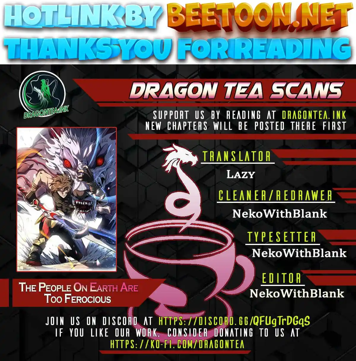 The People On Earth Are Too Ferocious Chapter 109