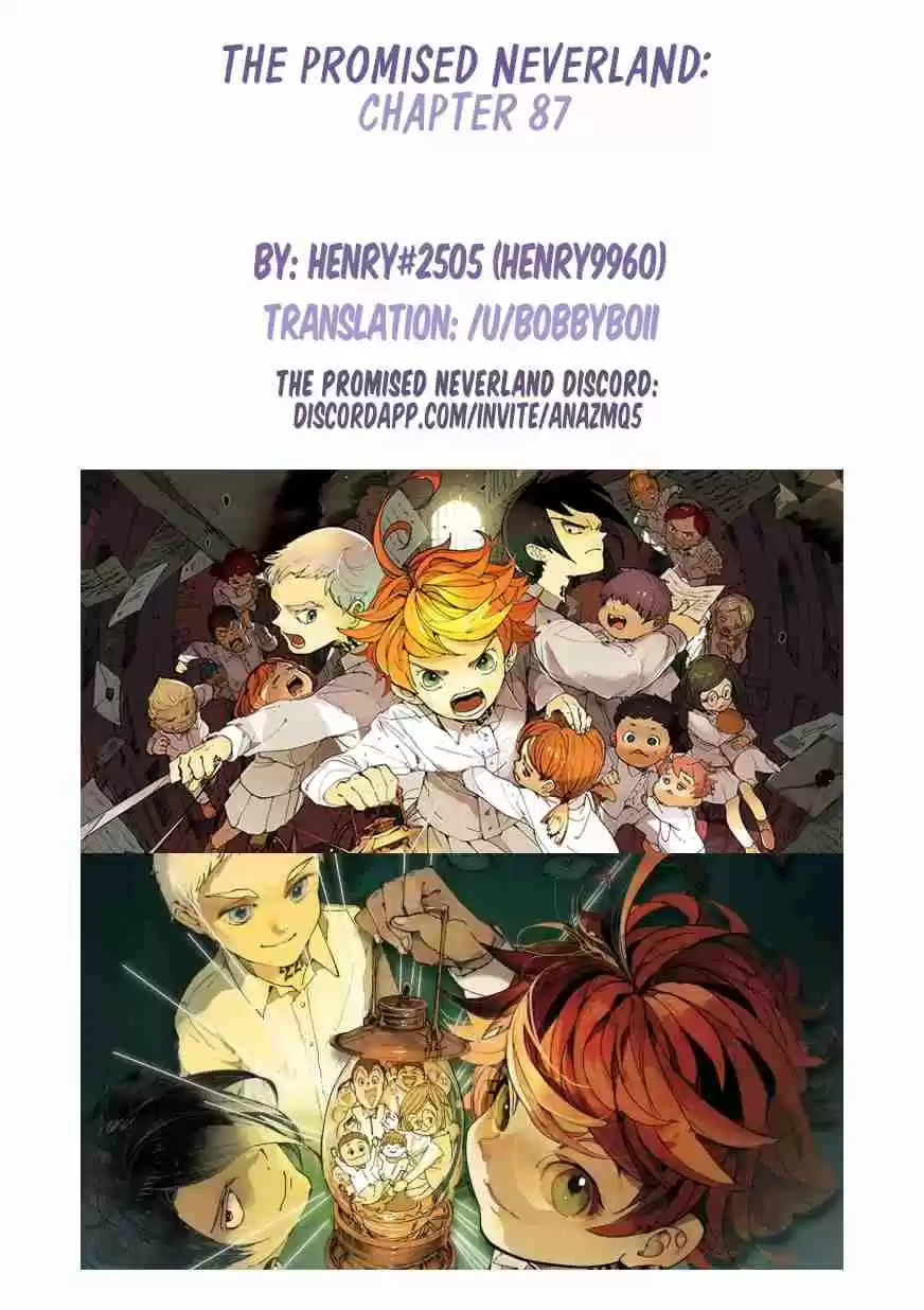 The Promised Neverland Ch. 87 Boundary Cover