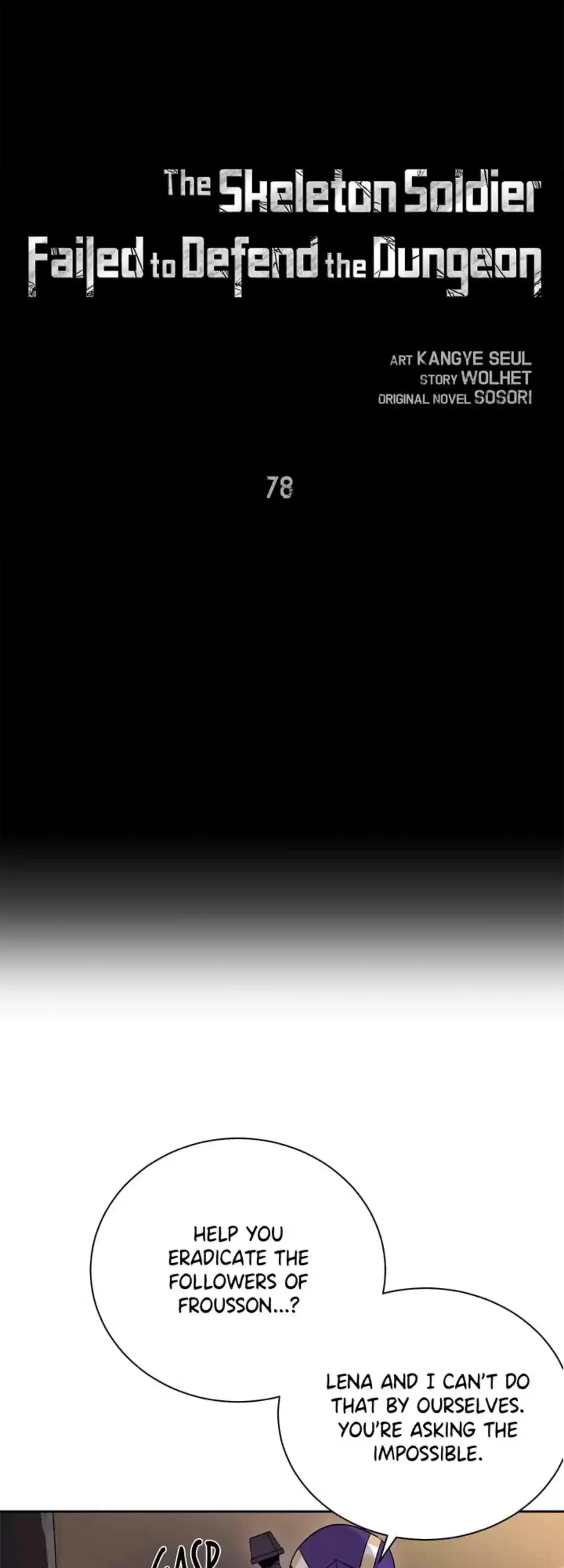 The Skeleton Soldier Failed To Defend The Dungeon Chapter 78