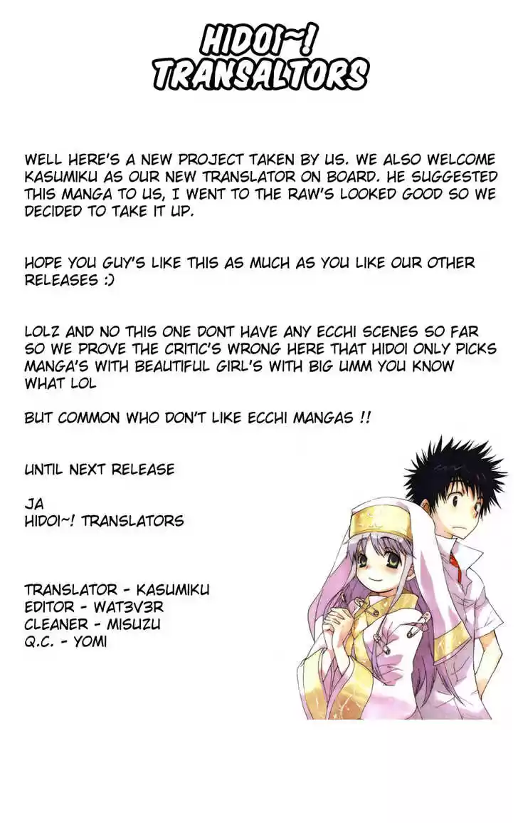 To Aru Majutsu no Kinsho Mokuroku 1