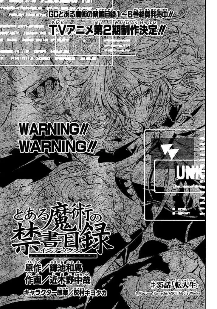 To Aru Majutsu no Kinsho Mokuroku 35