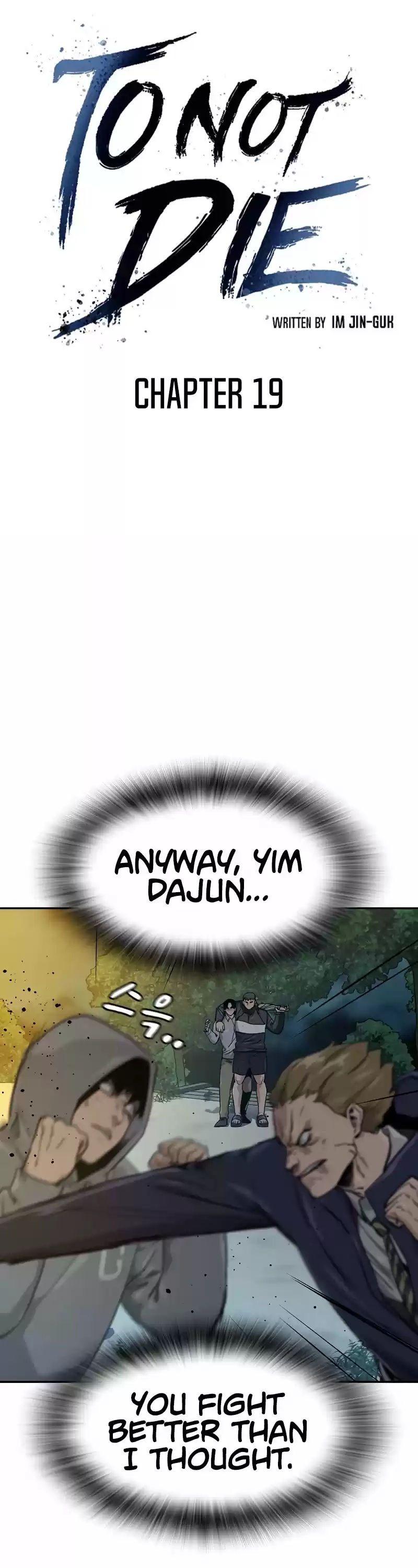 To Not Die Chapter 19