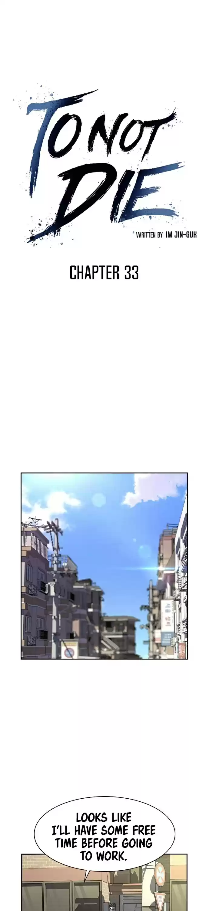 To Not Die Chapter 33