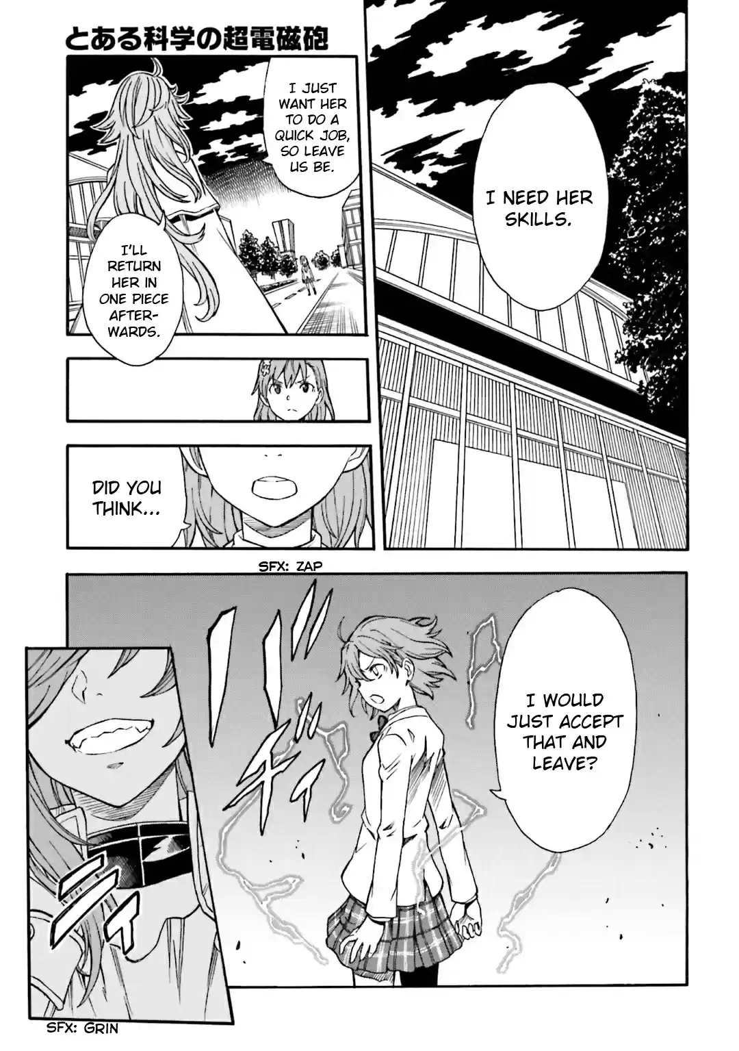 Toaru Kagaku no Choudenjihou Vol. 14 Ch. 108 Intention