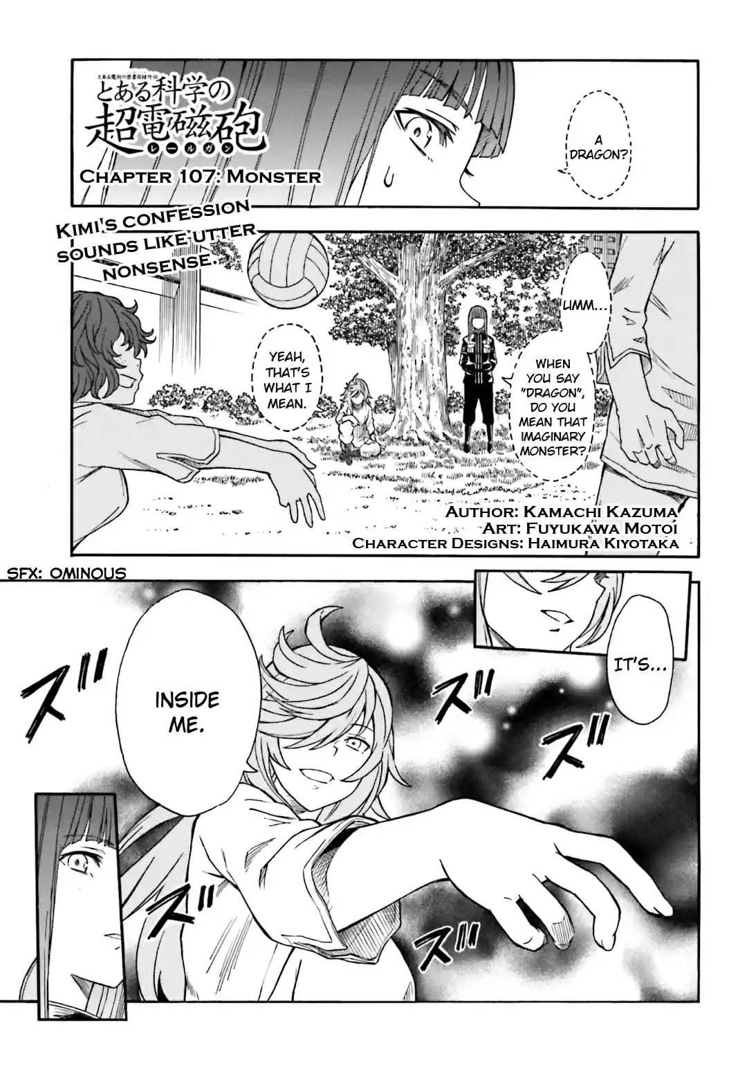 Toaru Kagaku no Railgun Vol. 14 Ch. 107 Monster