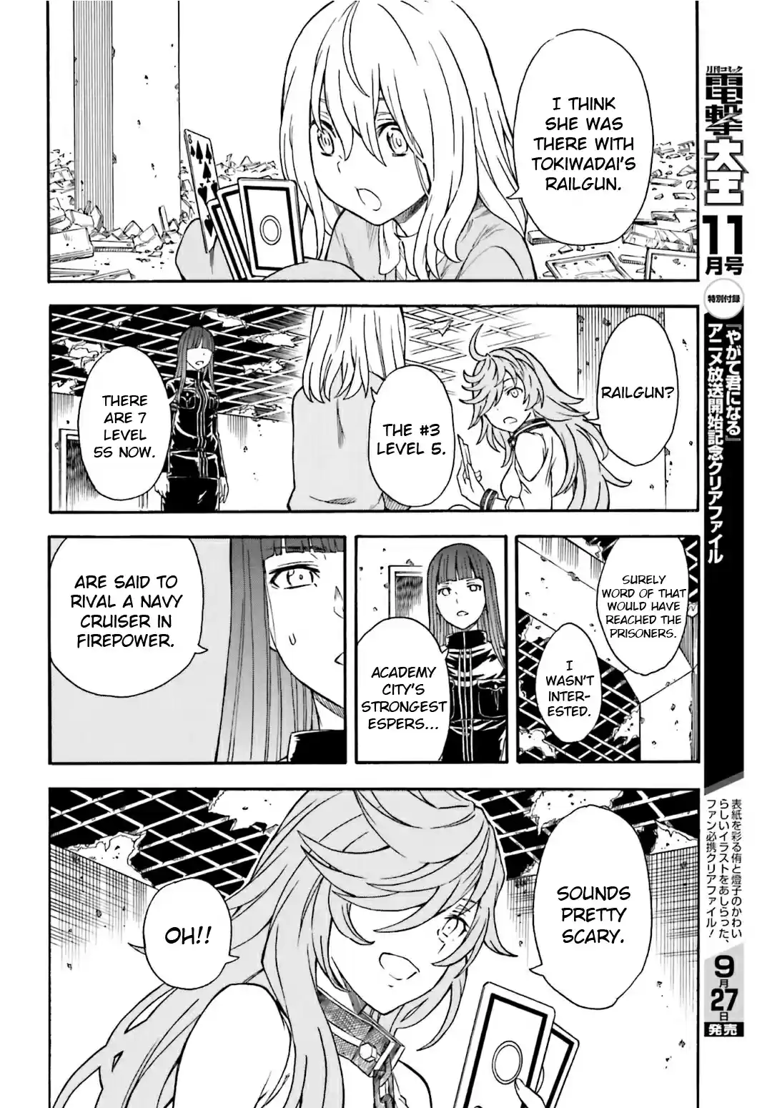 Toaru Kagaku no Railgun Vol. 14 Ch. 107 Monster