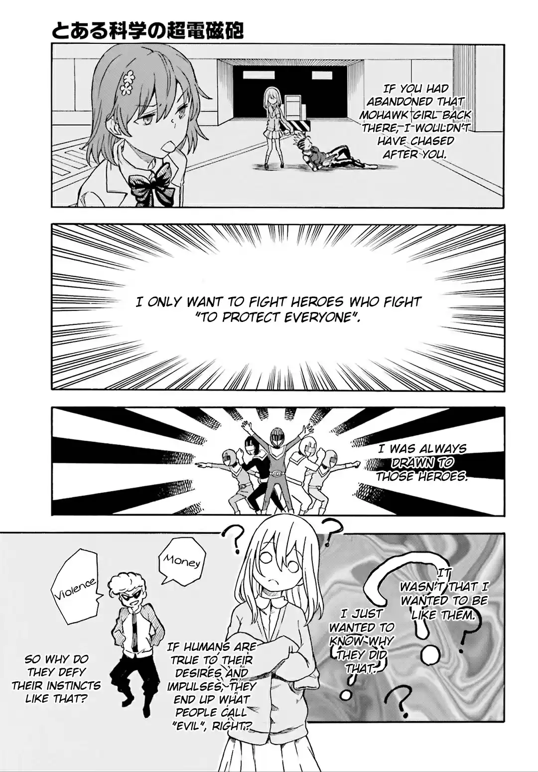 Toaru Kagaku no Railgun Vol. 14 Ch. 110 Evil Nature