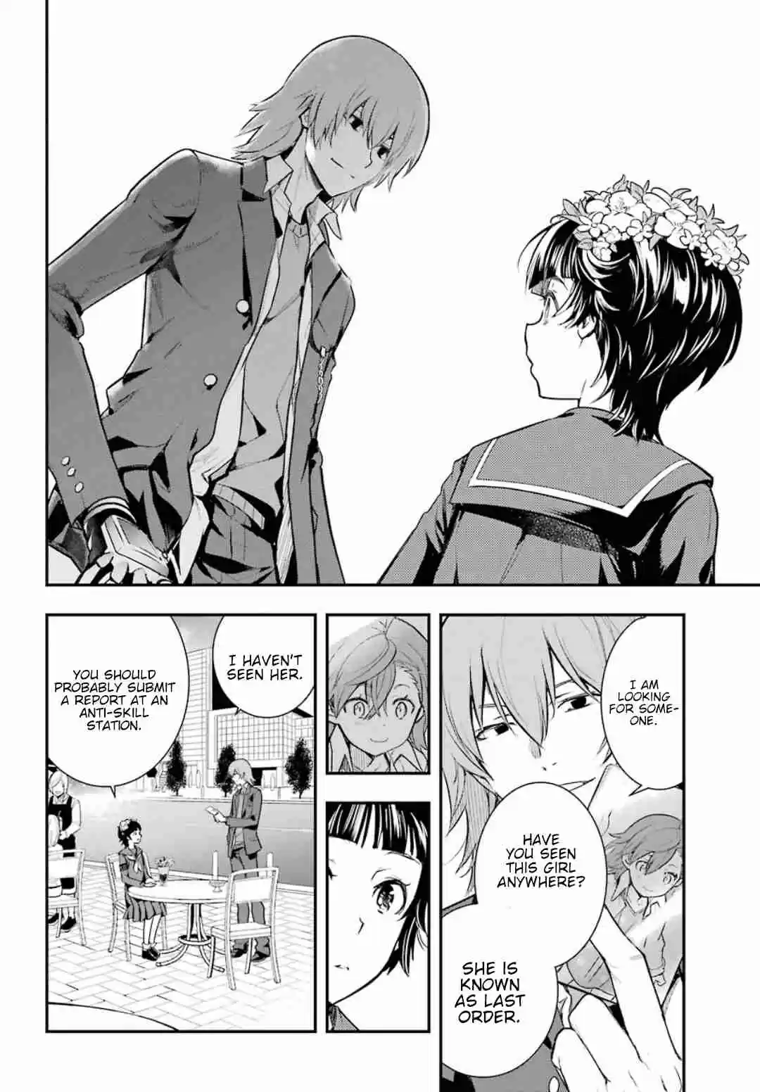 Toaru Majutsu no Index Vol. 24 Ch. 147 District 7 Outdoor Cafe