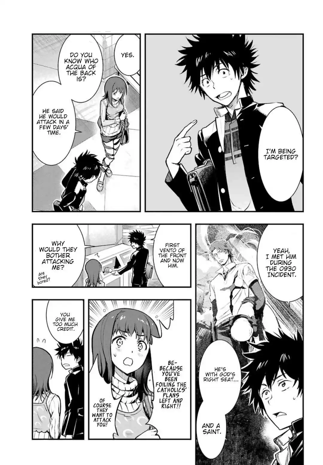 Toaru Majutsu no Index Vol. 25 Ch. 150 Sentence