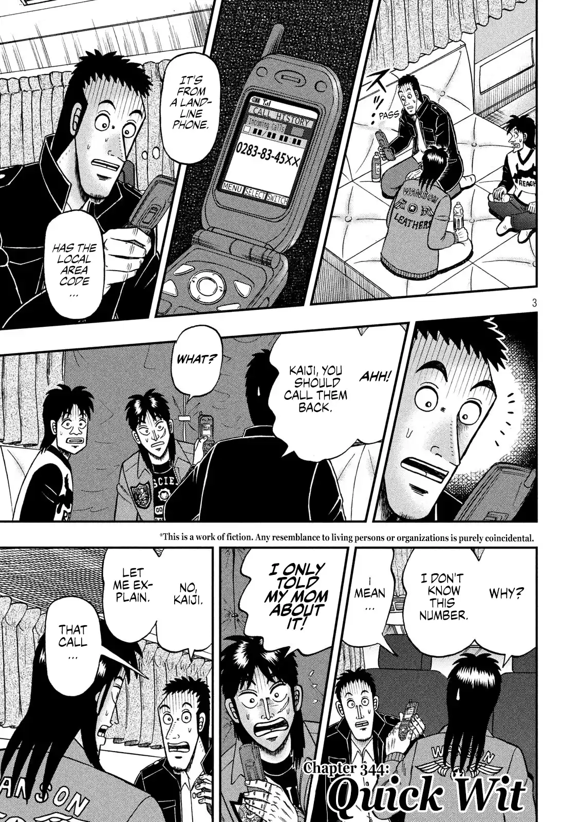 Tobaku Datenroku Kaiji - One Poker Hen Chapter 346: Quick Wit