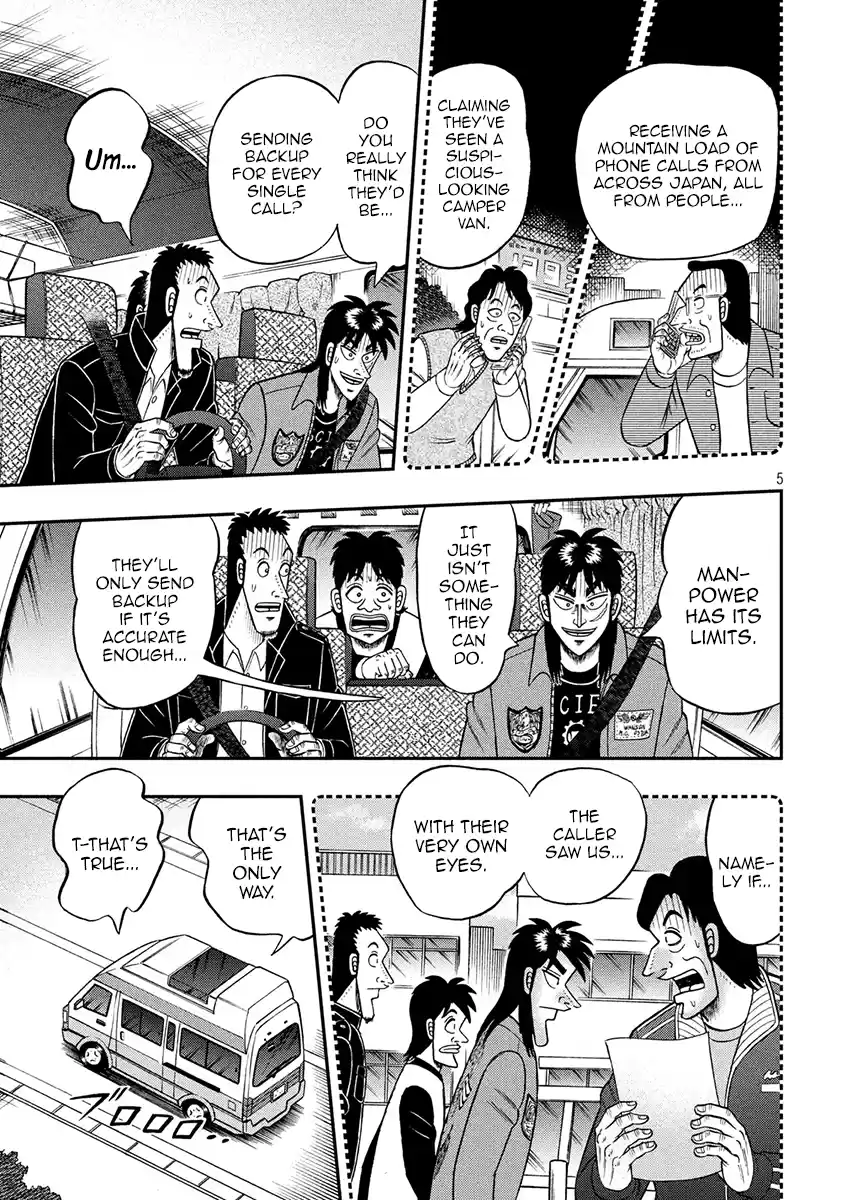 Tobaku Datenroku Kaiji - One Poker Hen Chapter 357: Racing By