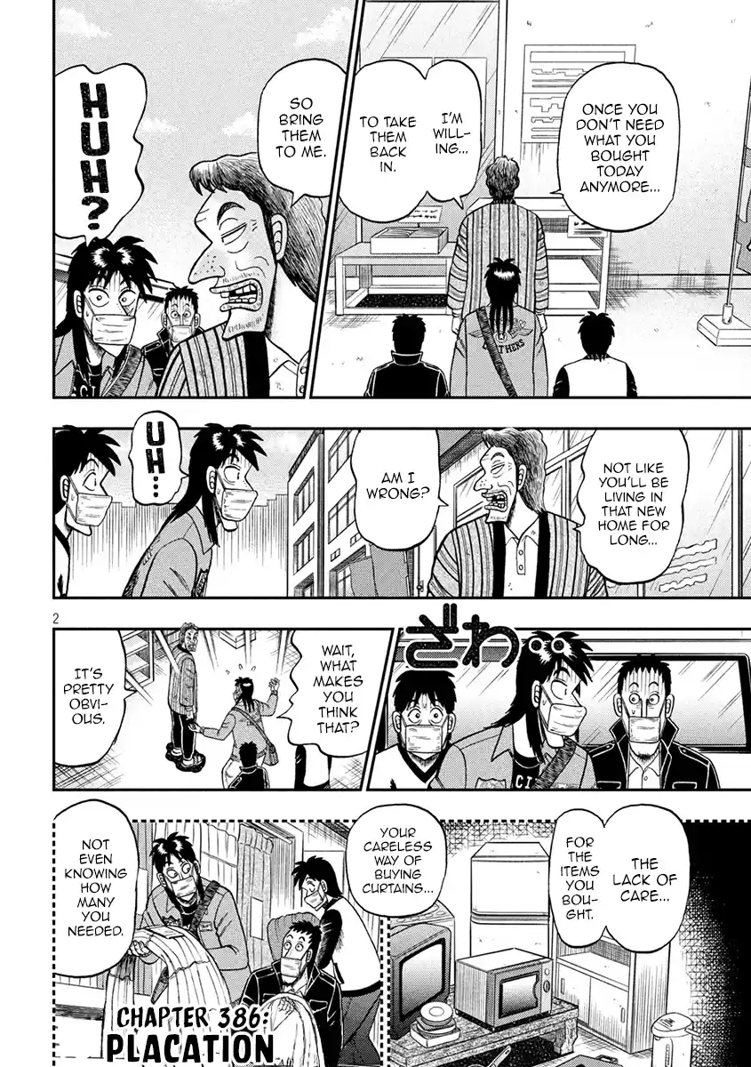 Tobaku Datenroku Kaiji - One Poker Hen Chapter 386: Placation