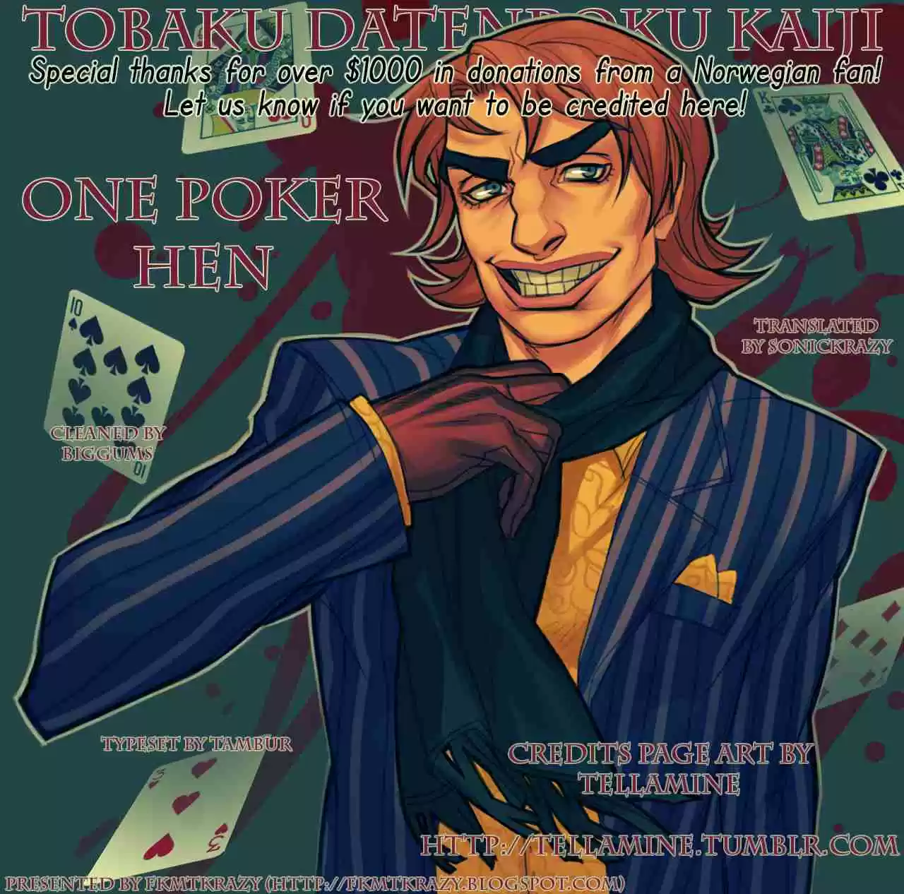 Tobaku Datenroku Kaiji: One Poker Hen Vol.7 Ch.167