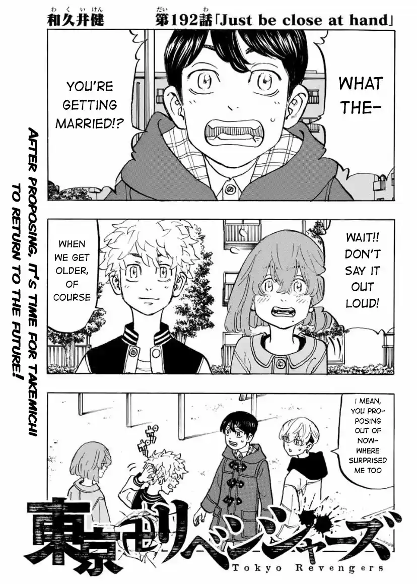 Tokyo Manji Revengers Chapter 192: Just Be Close At Hand