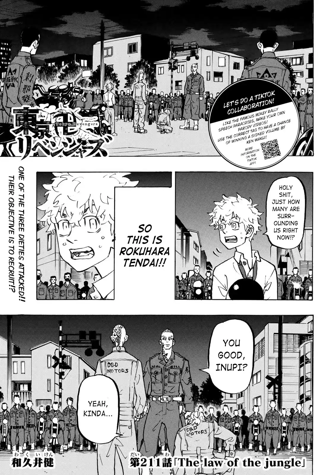 Tokyo Manji Revengers Chapter 211: The Law Of The Jungle