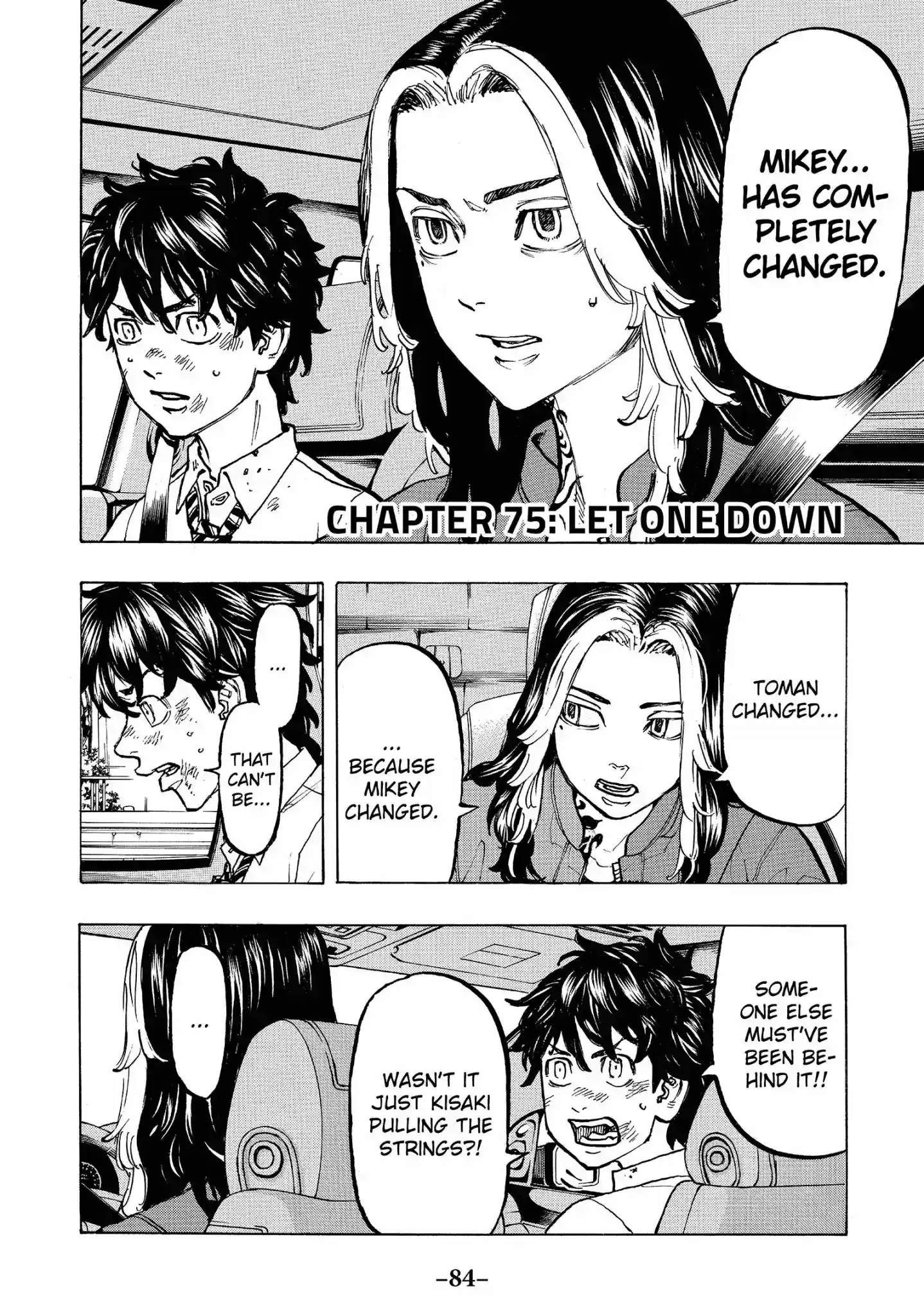 Tokyo Manji Revengers Vol.9 Chapter 75: Let one down