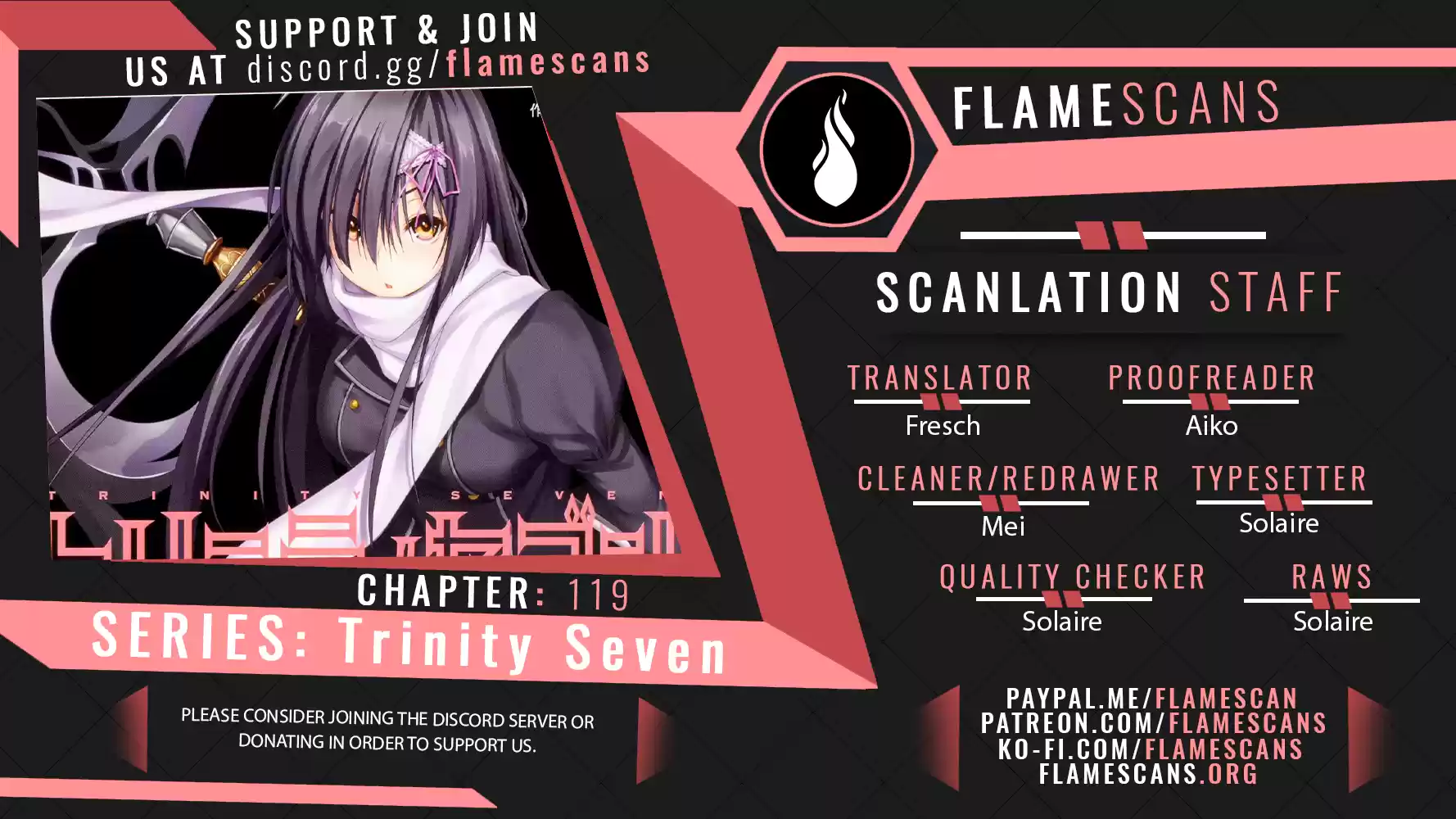 Trinity Seven: 7-Nin No Mahoutsukai Chapter 119