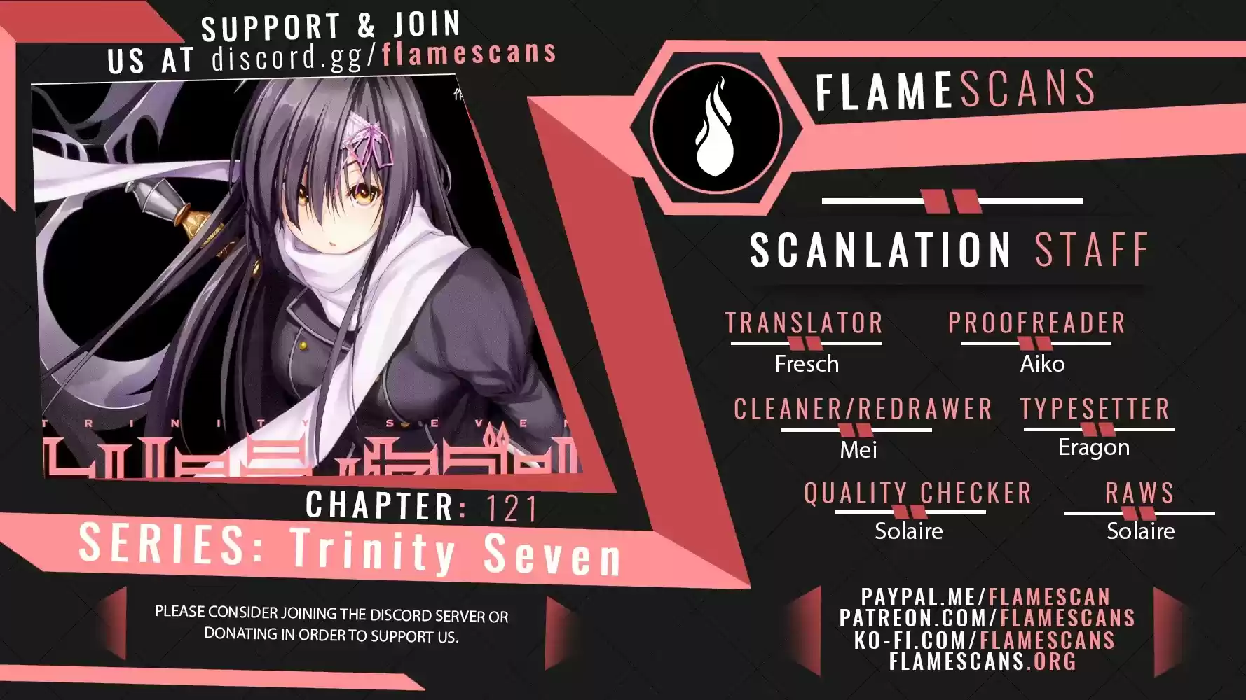 Trinity Seven: 7-Nin No Mahoutsukai Chapter 121