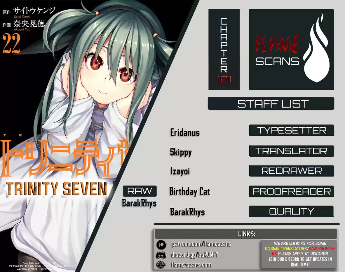 Trinity Seven Vol. 22 Ch. 101 The Lonely Shadow and School Life