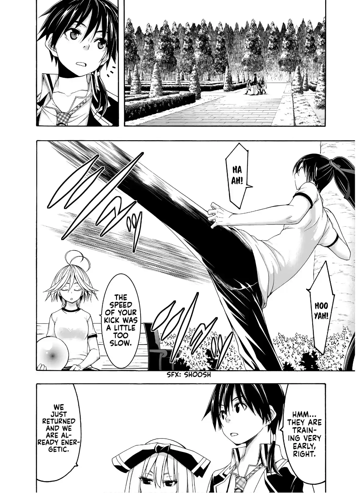 Trinity Seven Vol. 22 Ch. 101 The Lonely Shadow and School Life