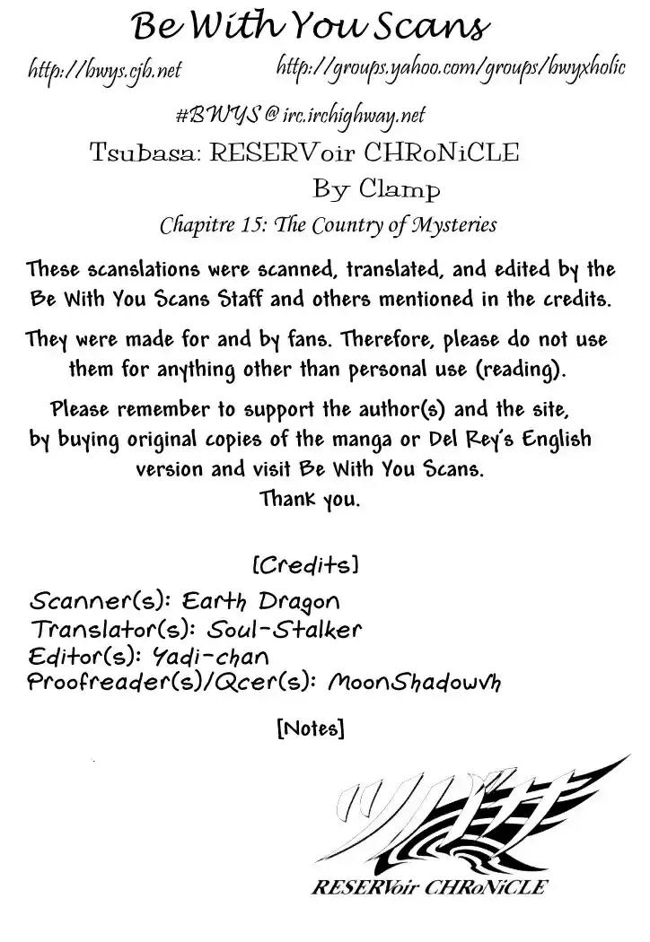 Tsubasa RESERVoir CHRoNiCLE Vol. 3 Ch. 15 The Country of Mysteries