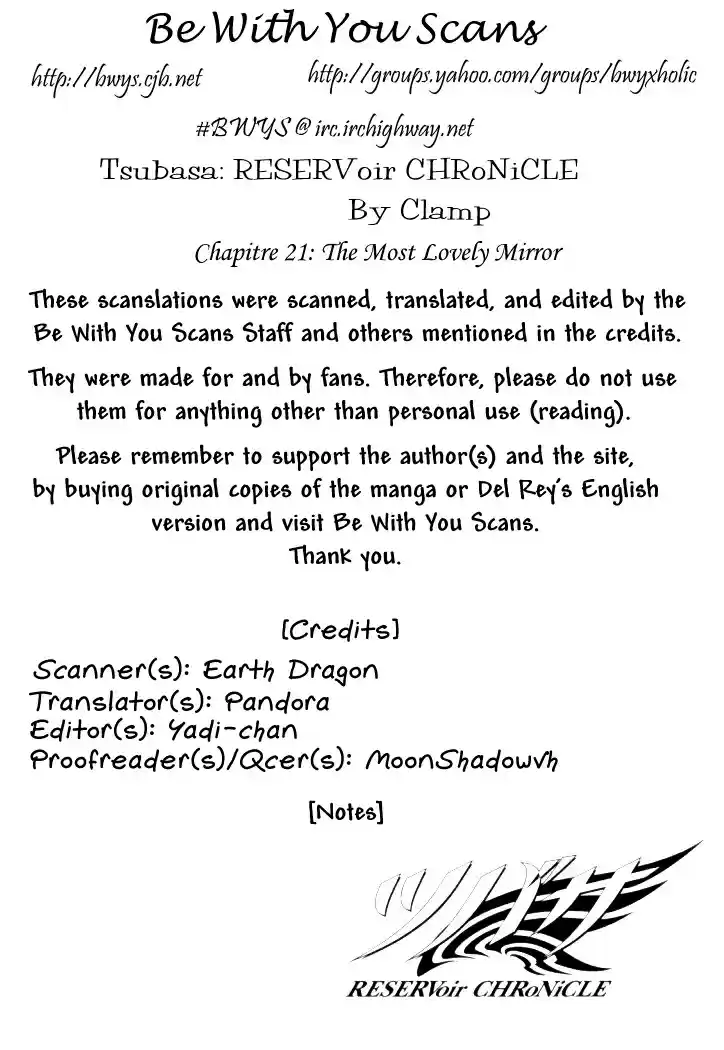 Tsubasa RESERVoir CHRoNiCLE Vol. 3 Ch. 21 The Most Lovely Mirror