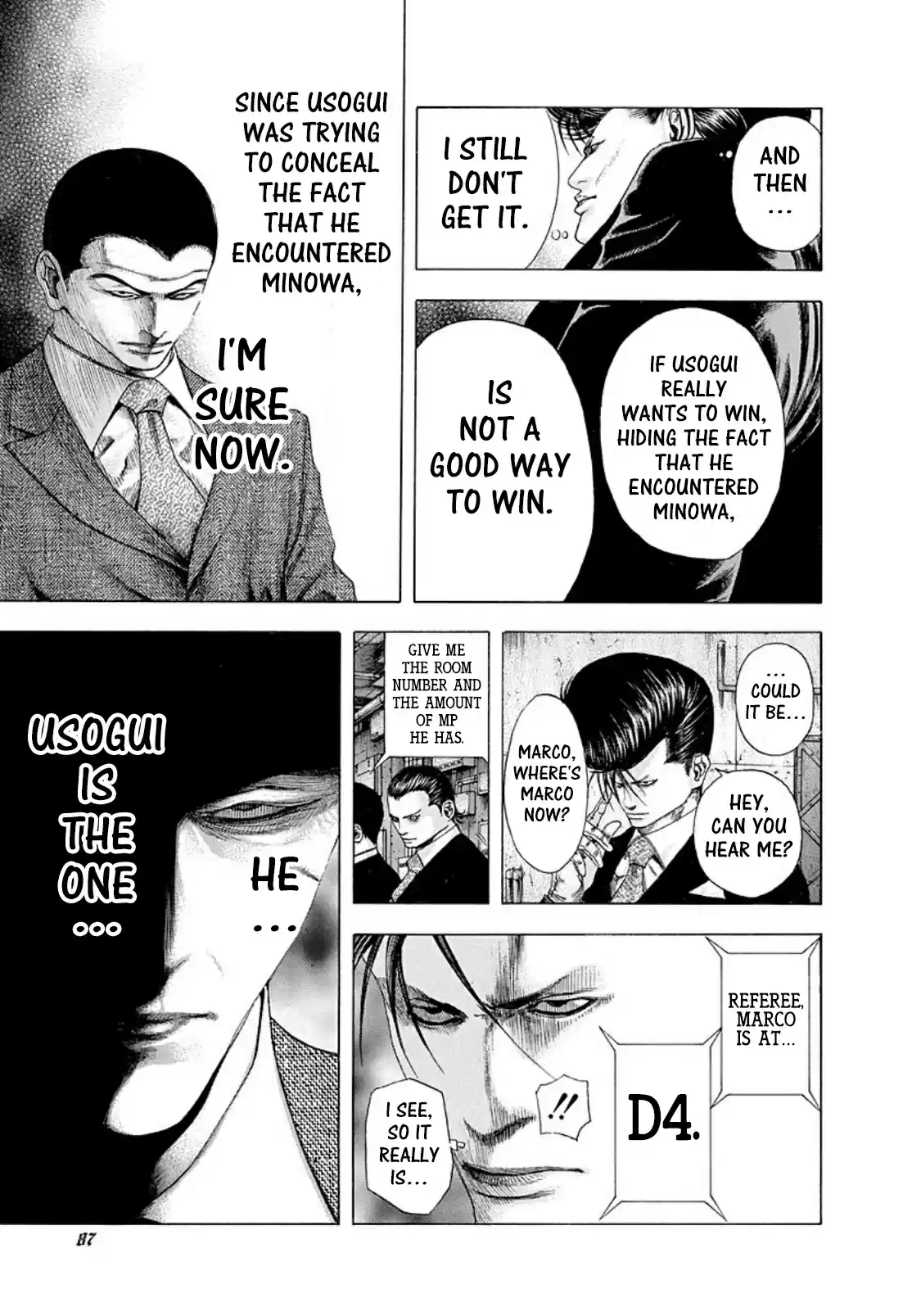 Usogui Vol. 12 Ch. 136 Characteristic of an Elite