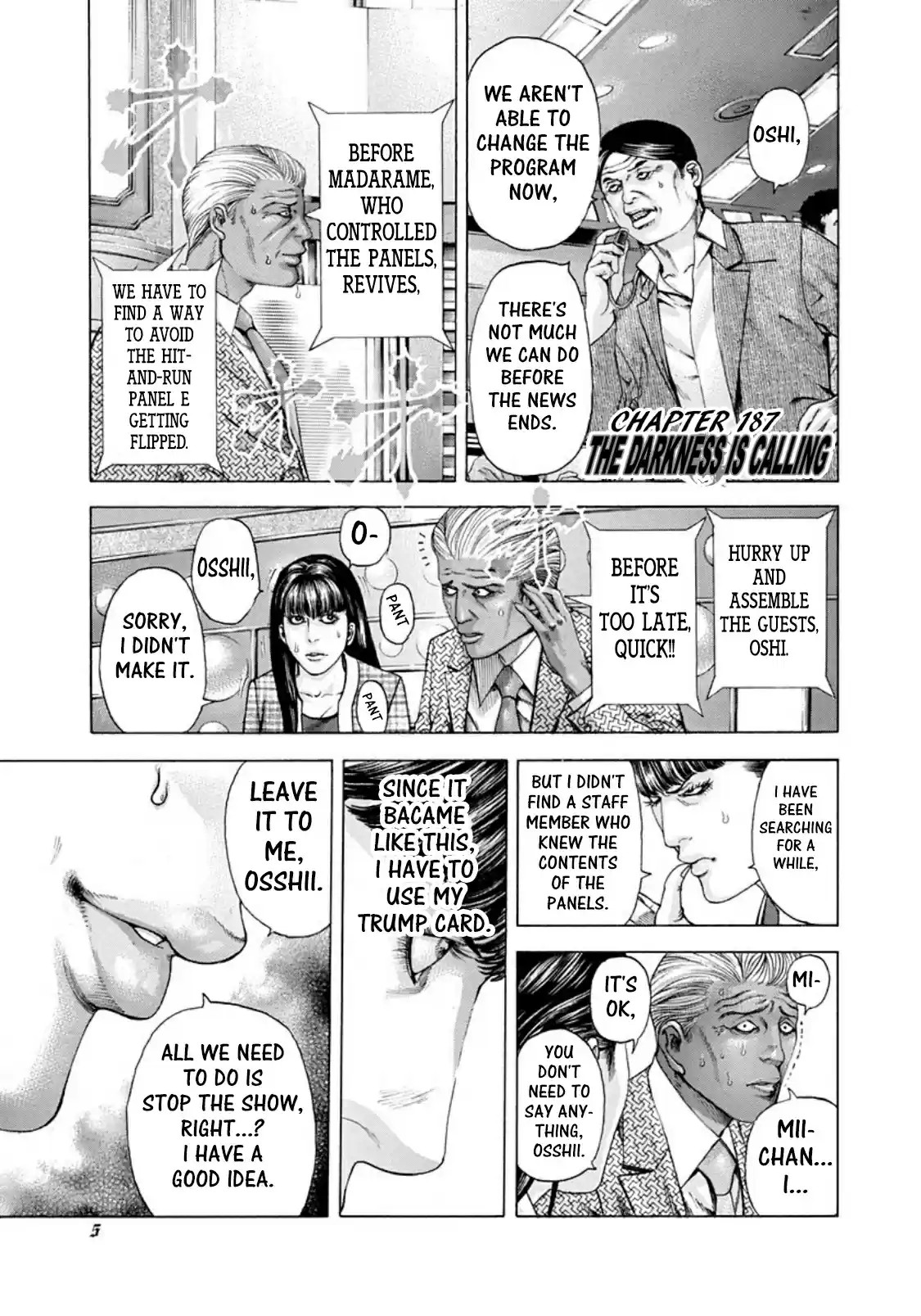 Usogui Vol. 18 Ch. 187 The Darkness Is Calling