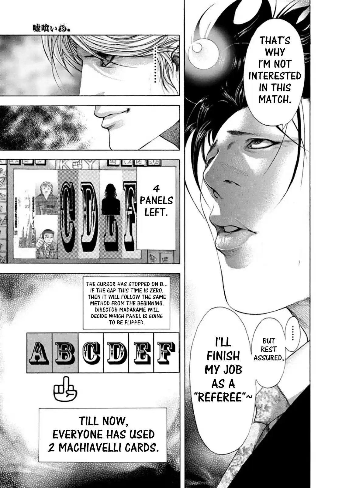 Usogui Vol. 18 Ch. 187 The Darkness Is Calling