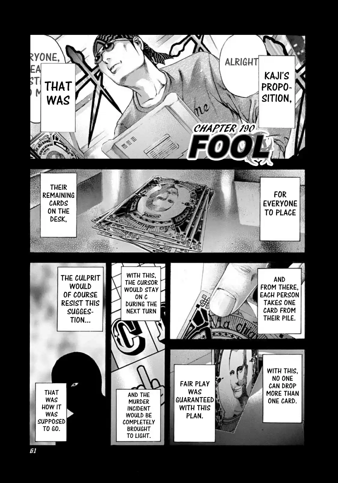 Usogui Vol. 18 Ch. 190 Fool