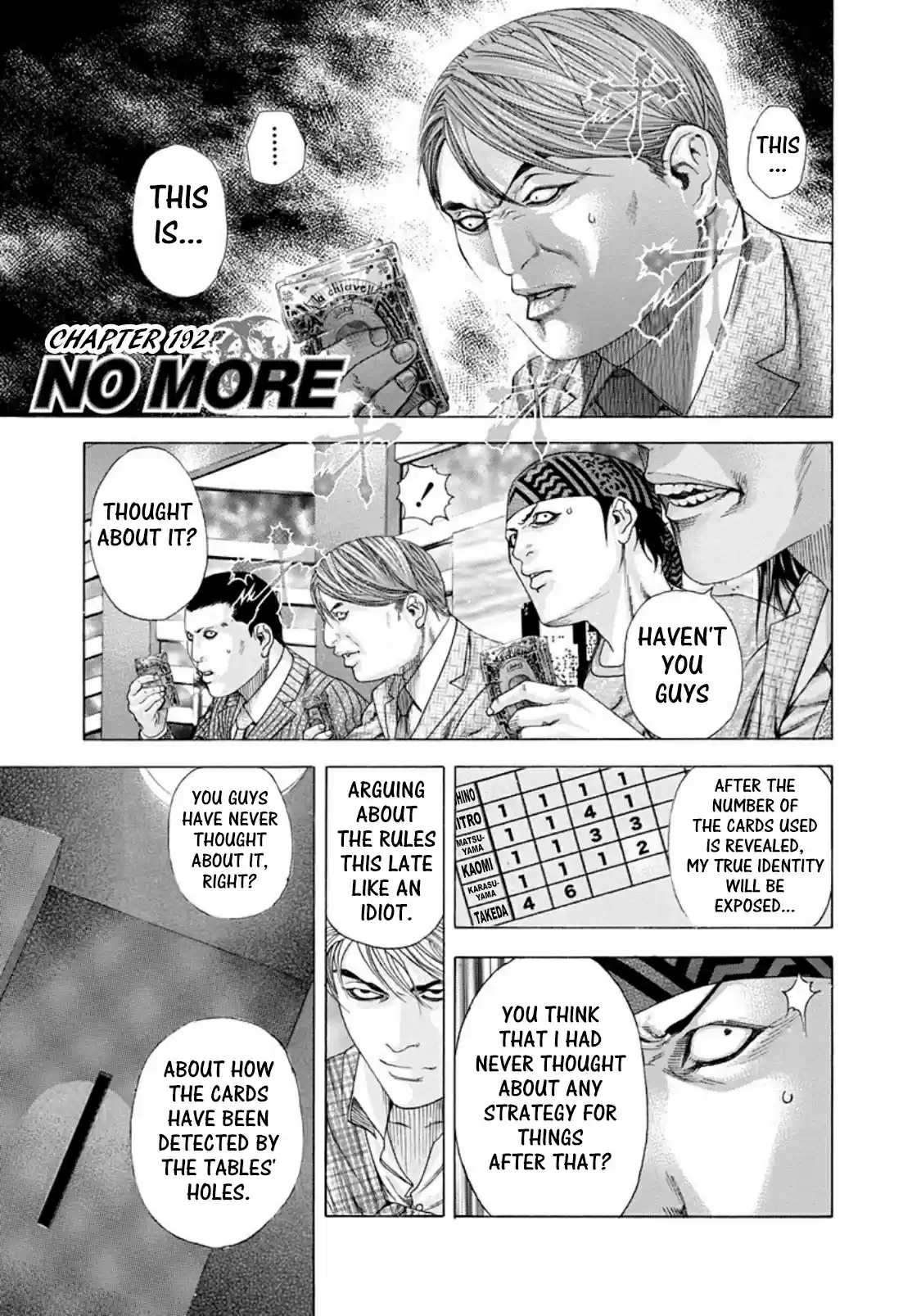 Usogui Vol. 18 Ch. 192 No More