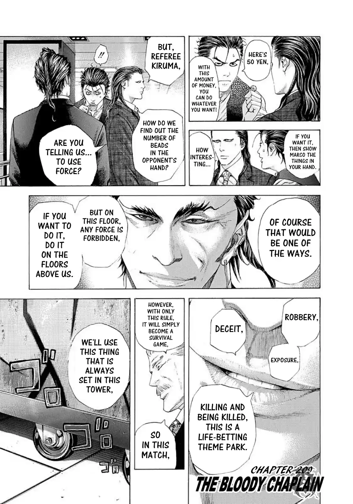 Usogui Vol. 19 Ch. 209 The Bloody Chaplain