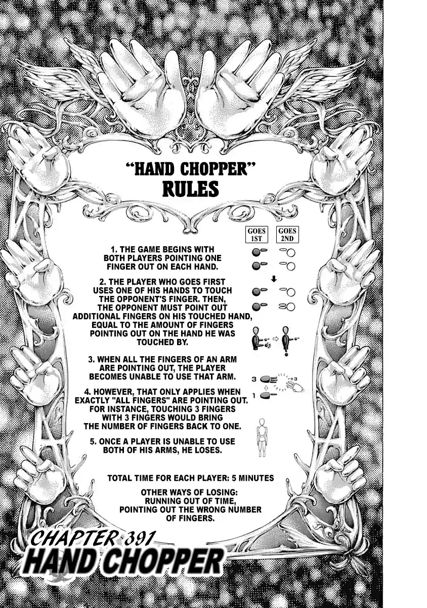 Usogui Vol. 36 Ch. 391 Hand Chopper