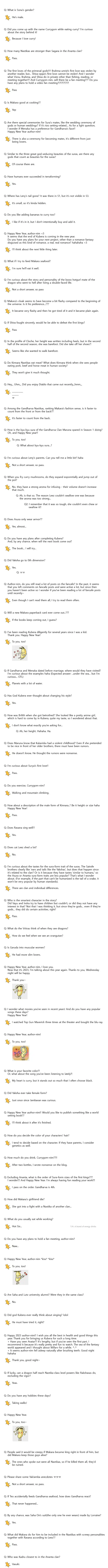 Vol.3 Chapter 269.5: New Year's Qna 2023