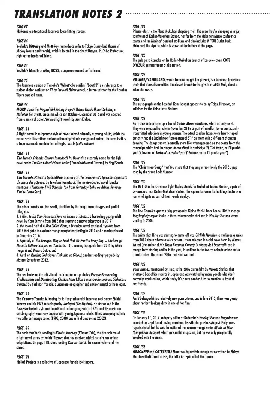 WataMote Chapter 109.5