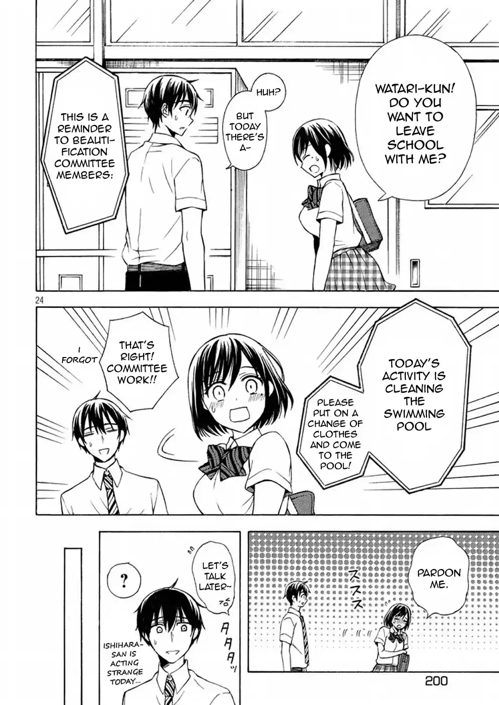 Watari-kun no ×× ga Houkai Sunzen Ch.22