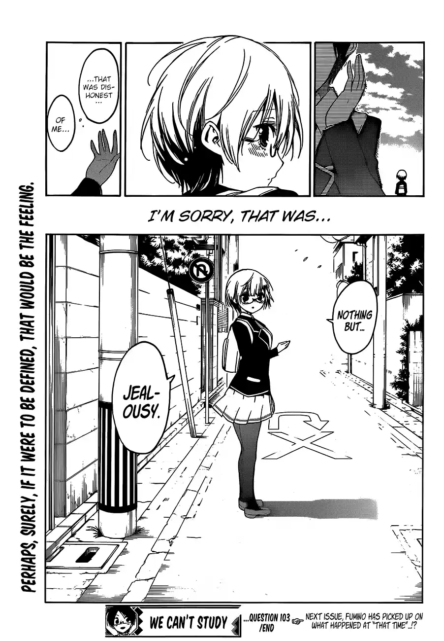 We Can't Study Question 103