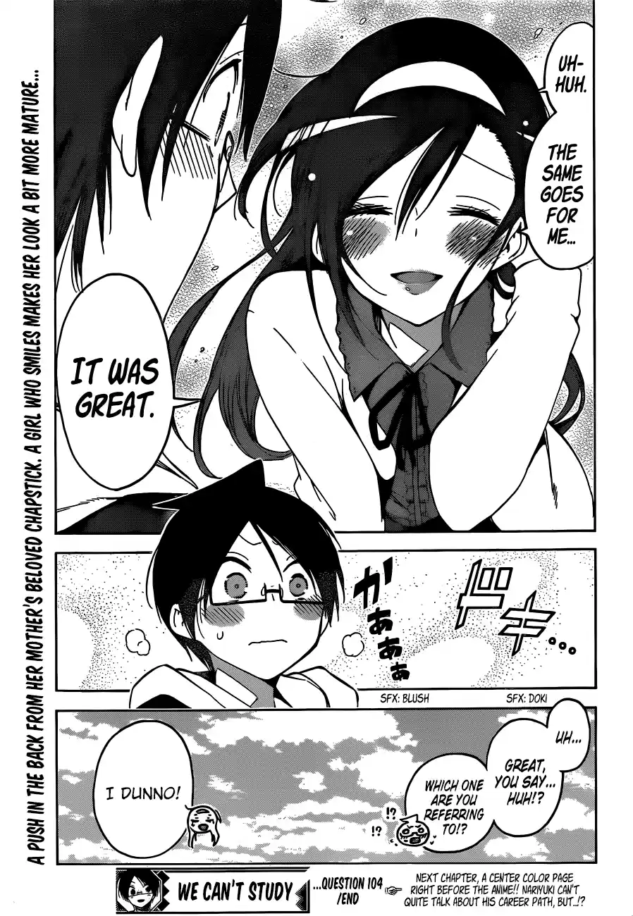 We Can't Study Question 104