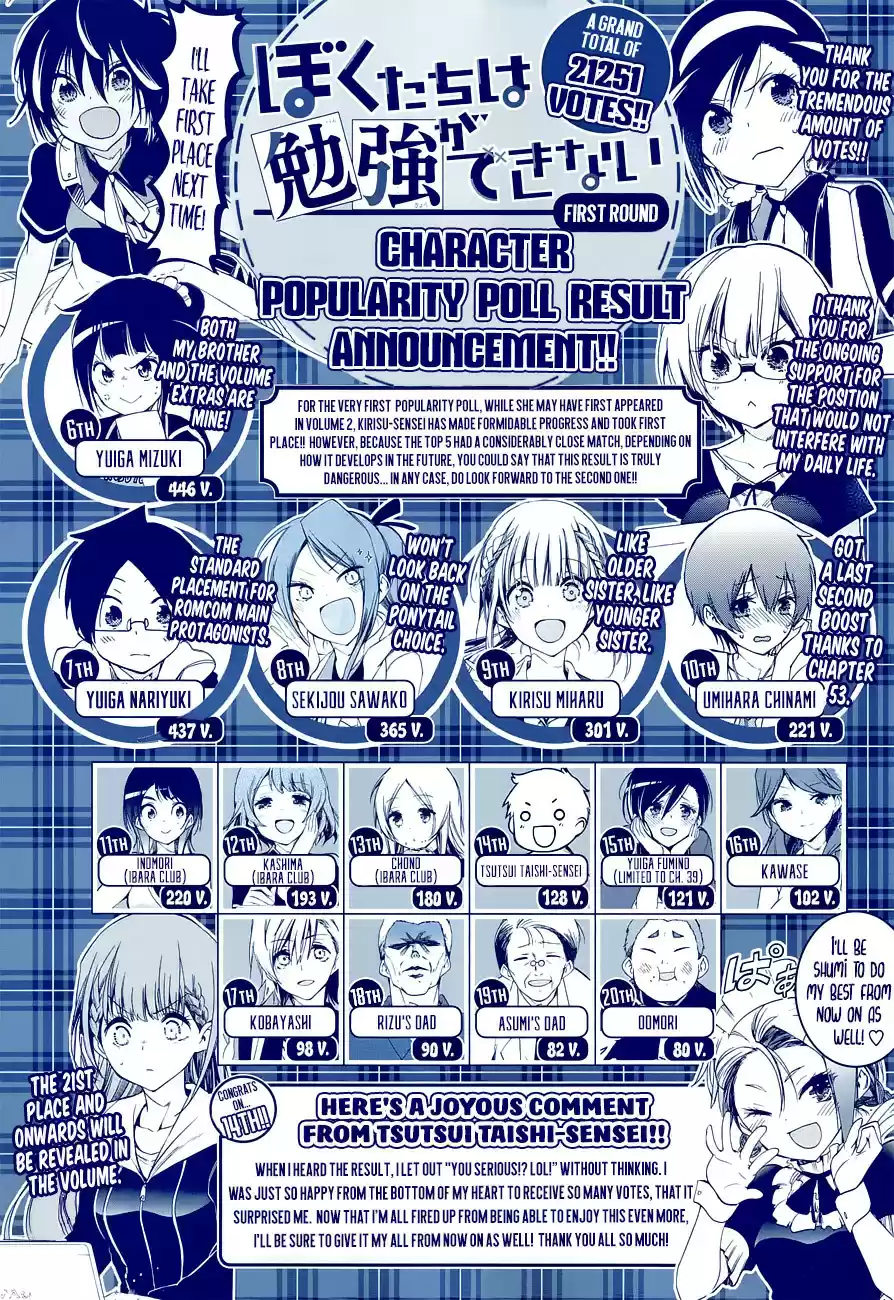 We Can't Study Question 61