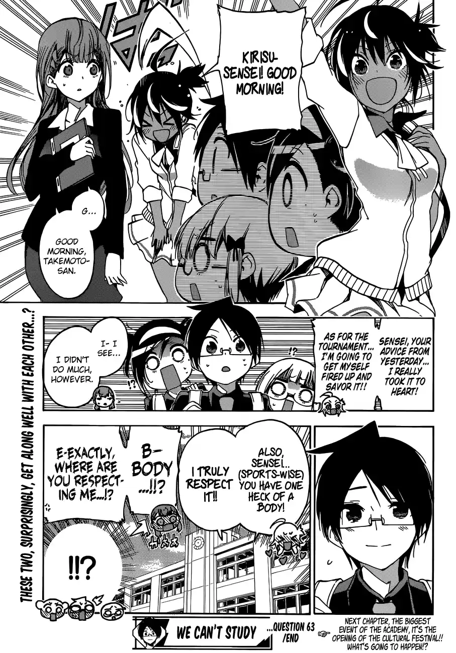 We Can't Study Question 63