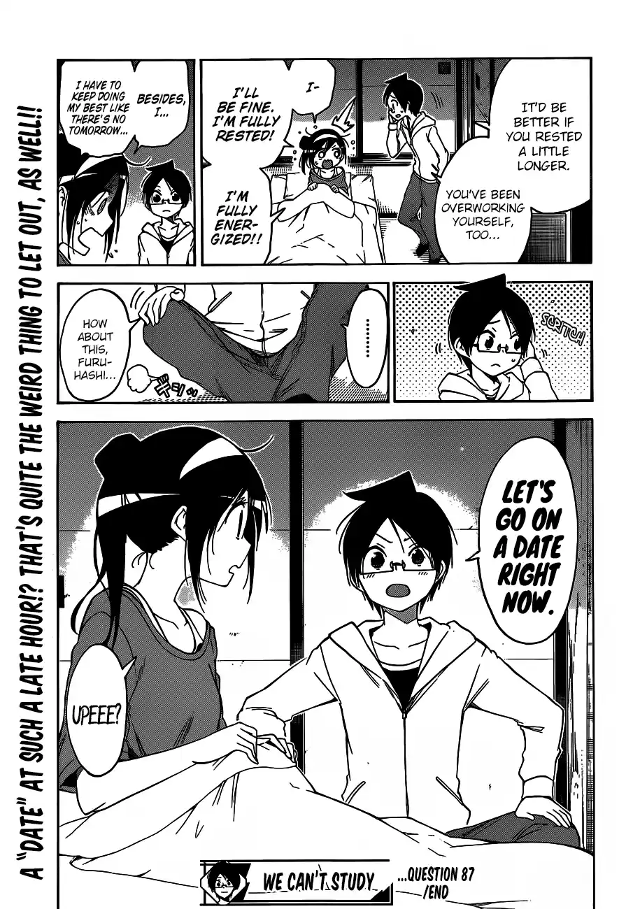 We Can't Study Question 87