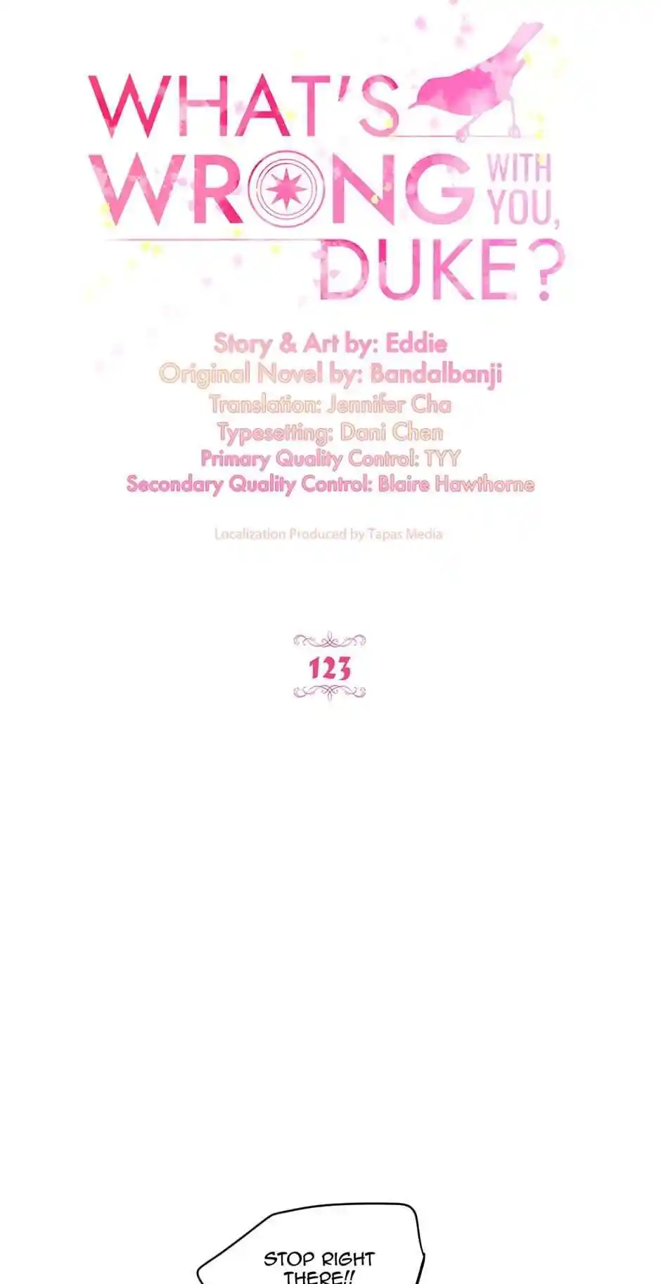 What's Wrong With You, Duke? Chapter 123