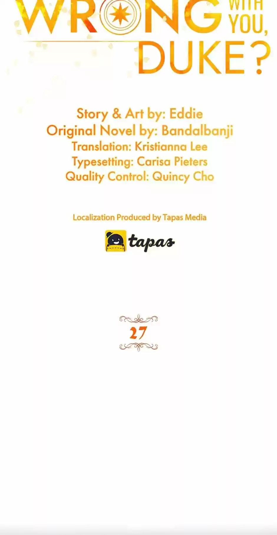 What's Wrong With You, Duke? Chapter 27