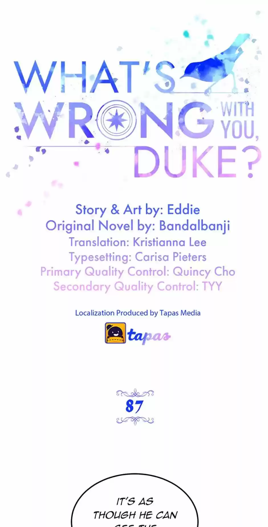 What's Wrong With You, Duke? Chapter 87