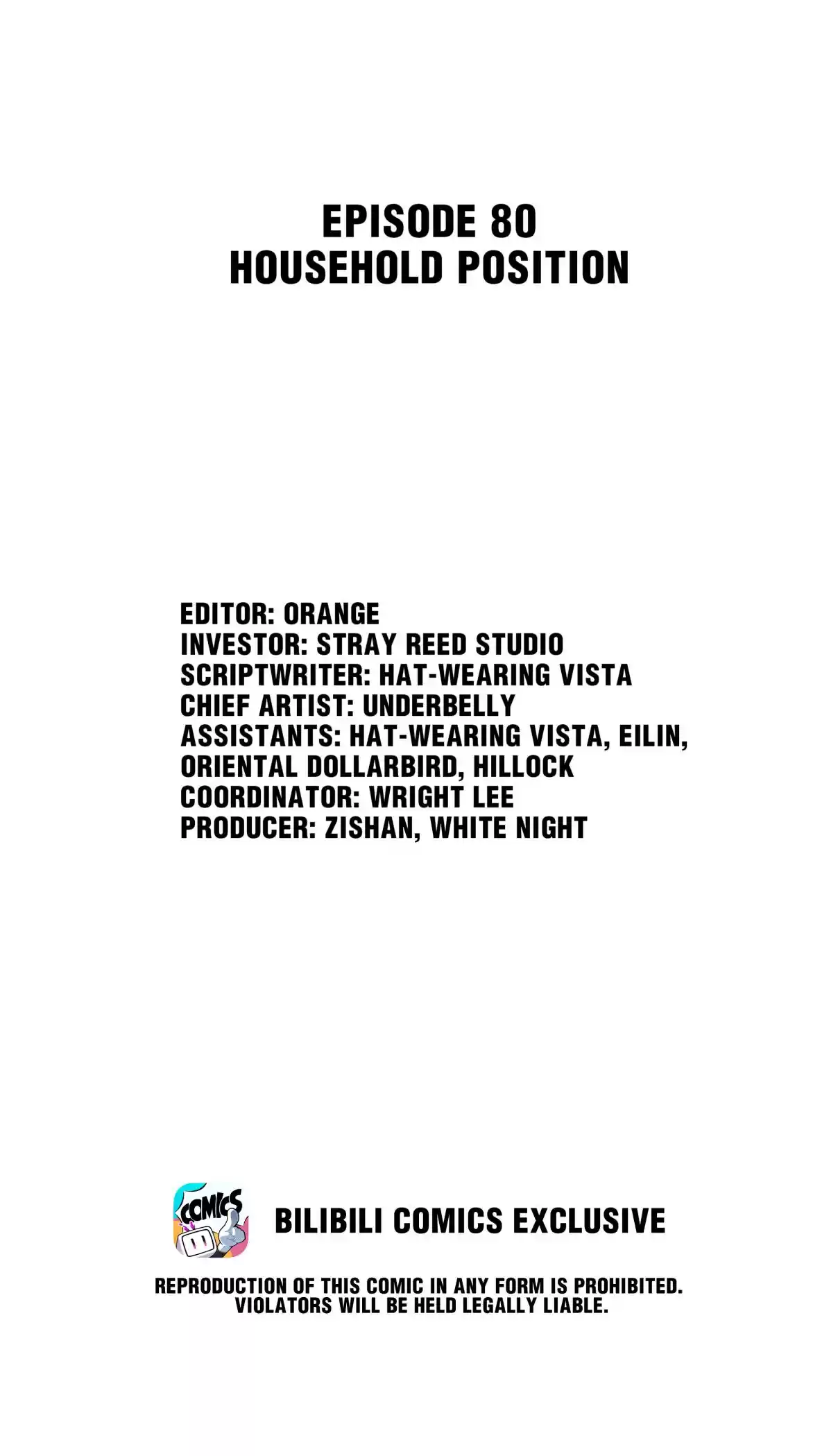 Working Overtime to Destroy the World! 80.1 Household Position