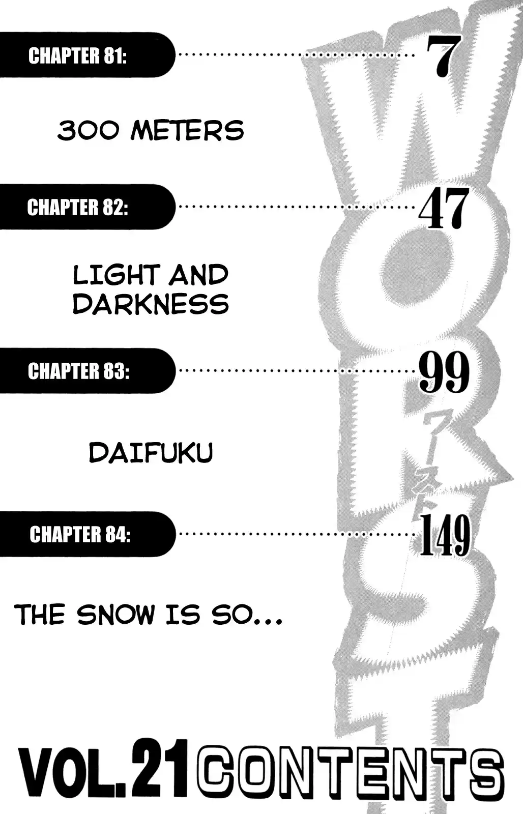 Worst Vol. 21 Ch. 81 300 Meters