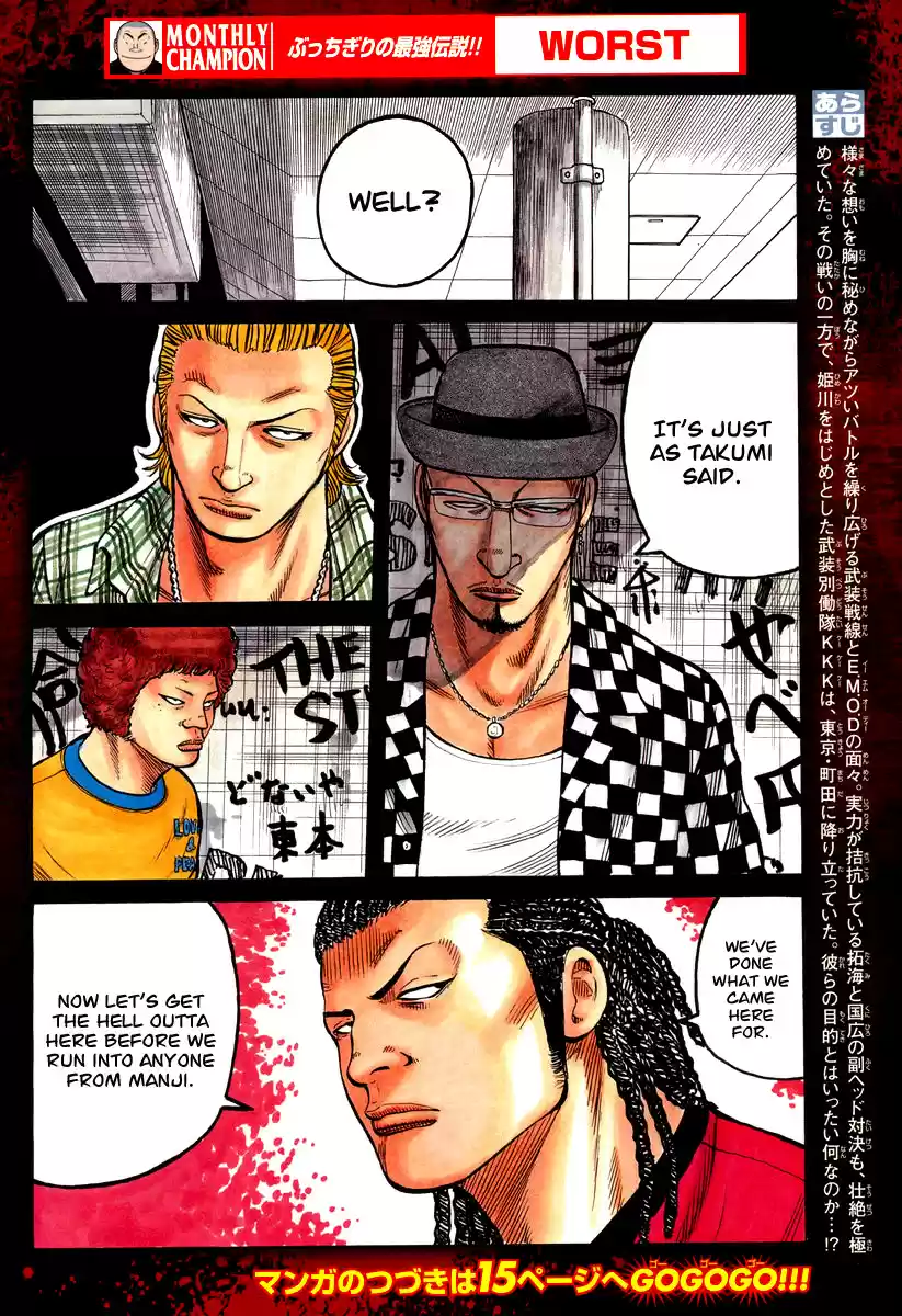 Worst Vol. 26 Ch. 103 The Manji Empire, Kuzugami Group, Third Generation President