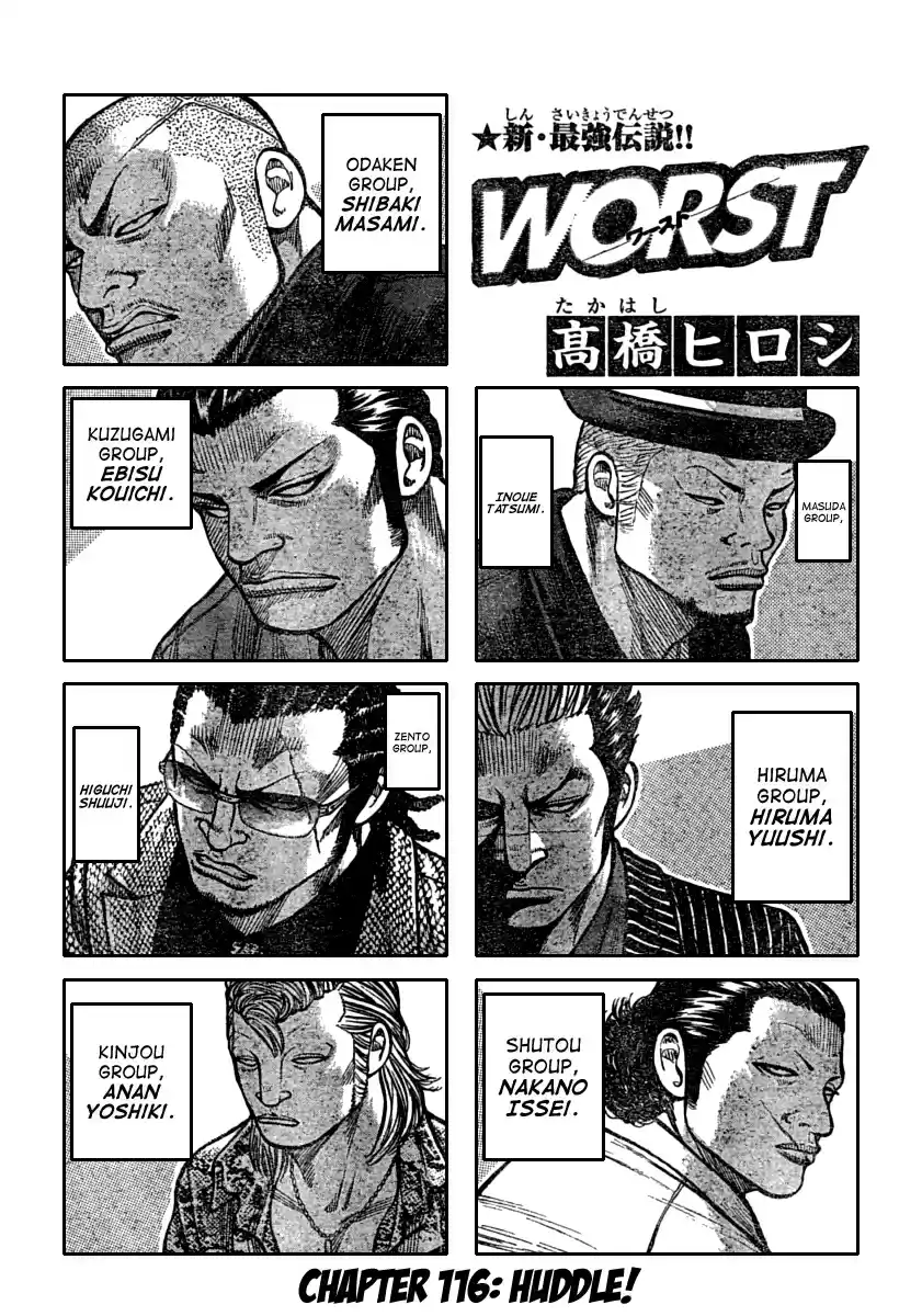 Worst Vol. 29 Ch. 116 Huddle!